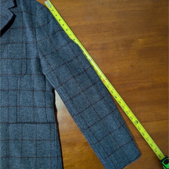 Tommy Hilfiger Moon England Tweed Wool Blazer Jacket Blue Men's Size 48 Academia - Picture 12 of 12